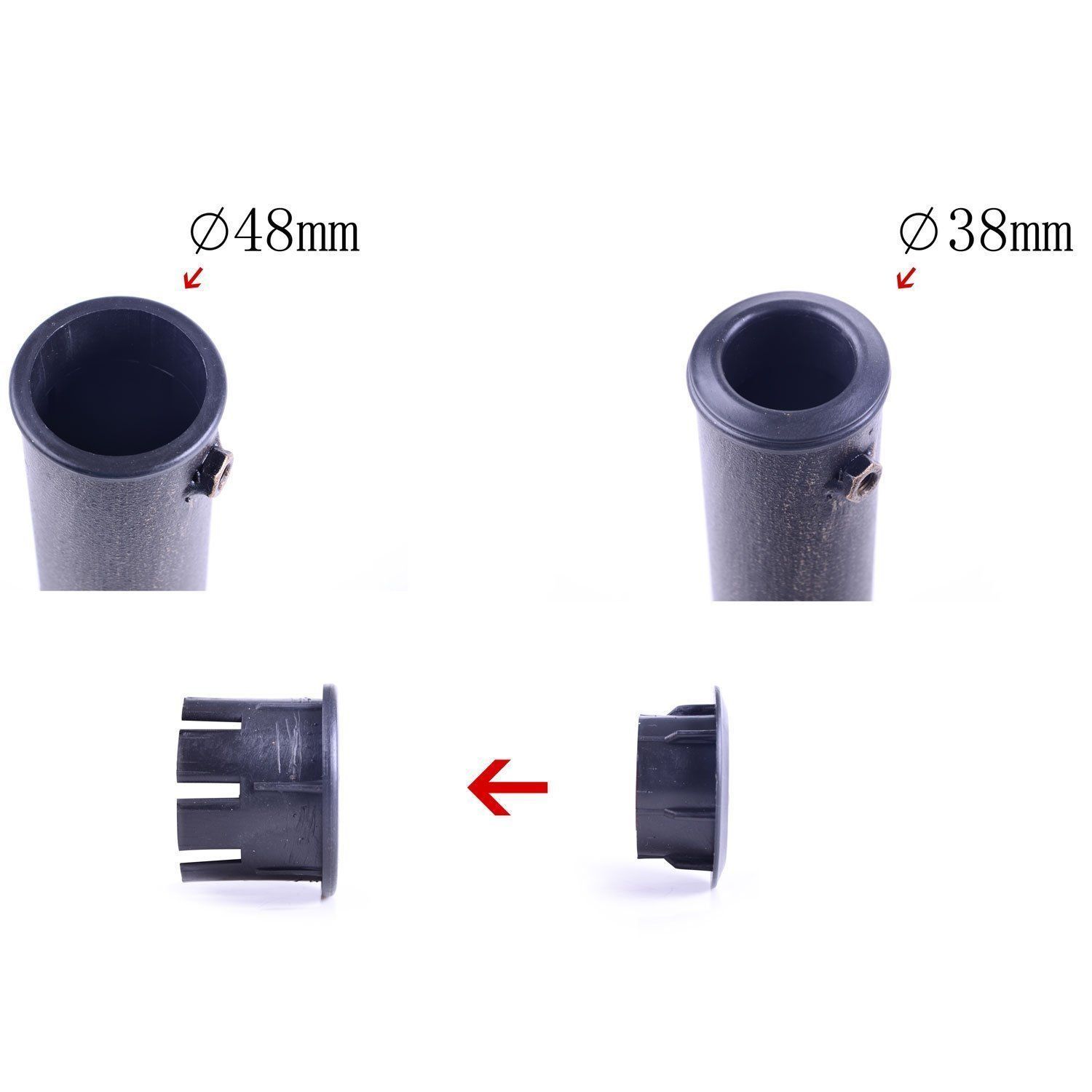 Base para guarda-sol de jardim Outsunny, peso líquido 19 kg, suporte para guarda-sol adequado para hastes de 38 mm/48 mm, resina para pátio externo e terraço, Ø54,5 x 34 cm, bronze