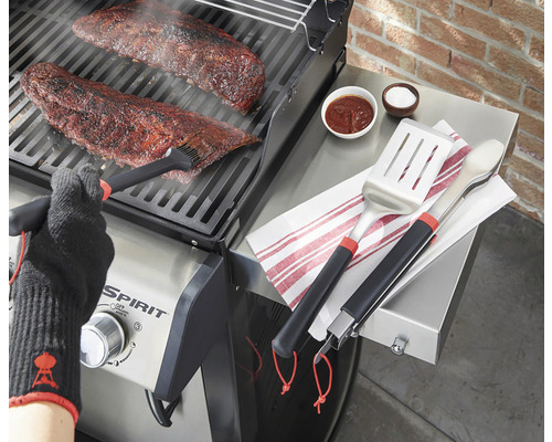 Weber grillborstel met siliconen borstelharen