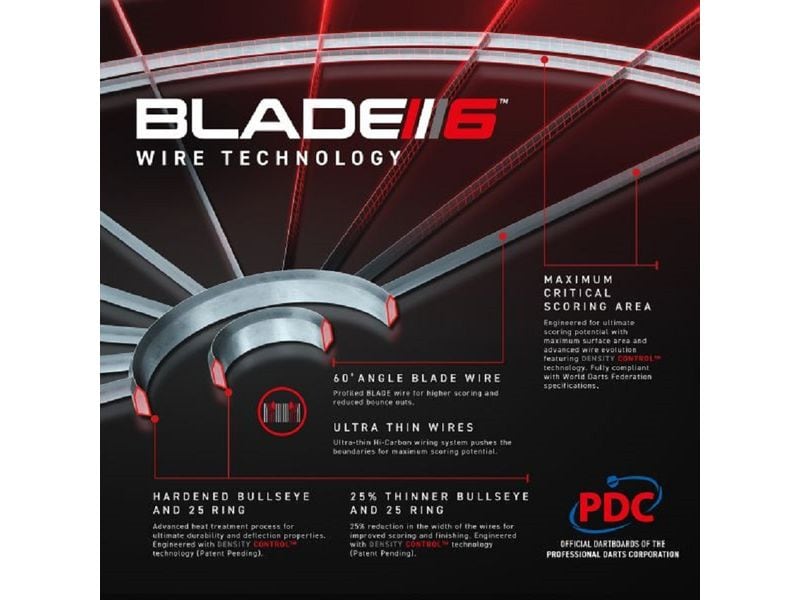 Winmau Dartboard Blade 6 Triple Core Carbon Dartscheibe