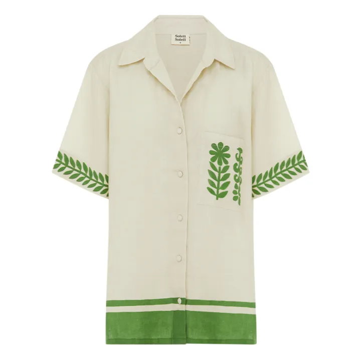 Soleil Soleil Chemise Darcy Vestige Lin | Blanc