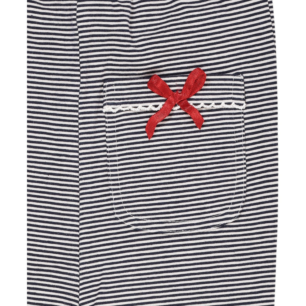 Køb Copenhagen Colors Navy/Cream Stripe Striped Flare Bukser
