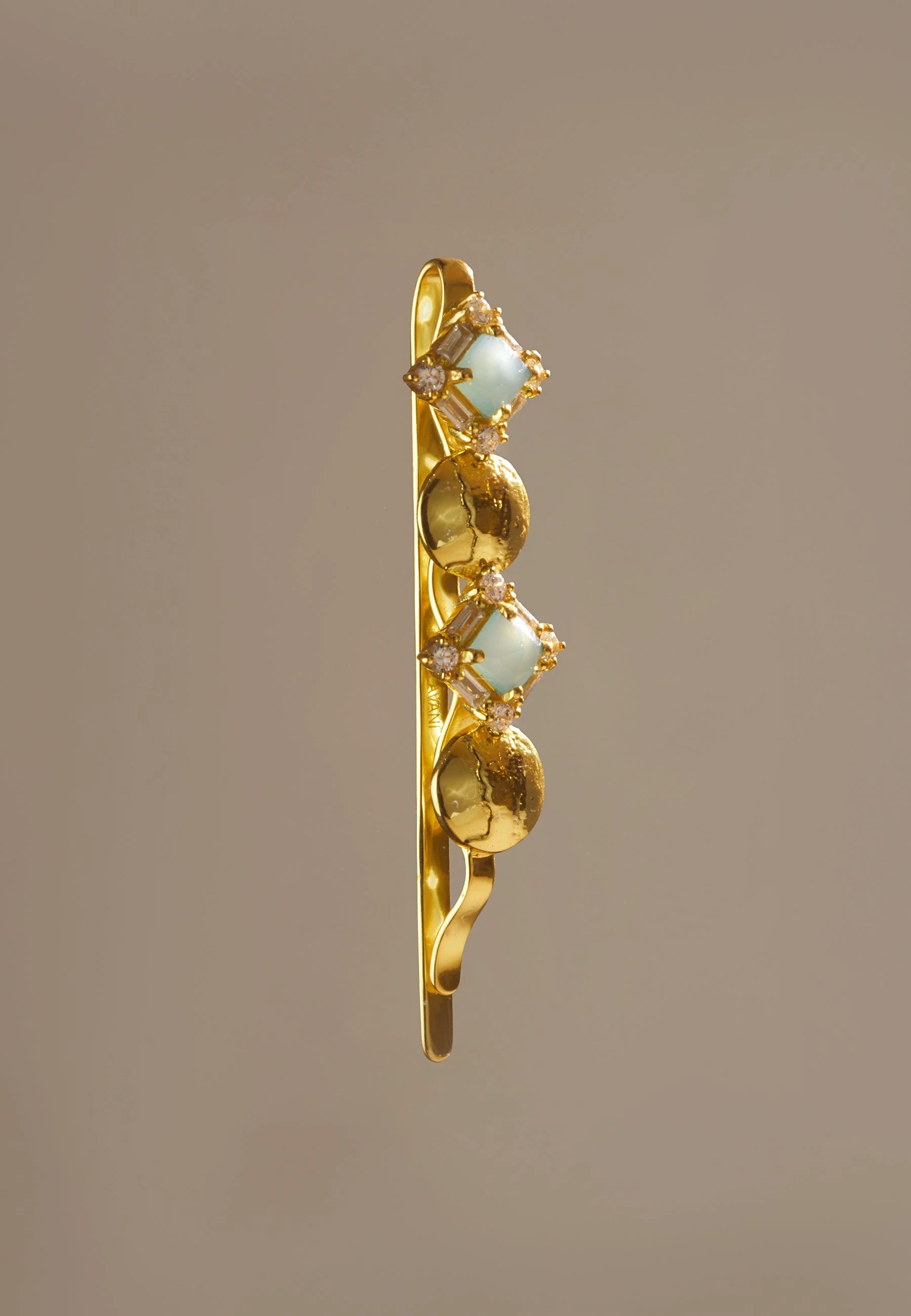 BARRETTE ELARA AIGUE-MARINE - Barrette elara aigue-marine | Bleu
