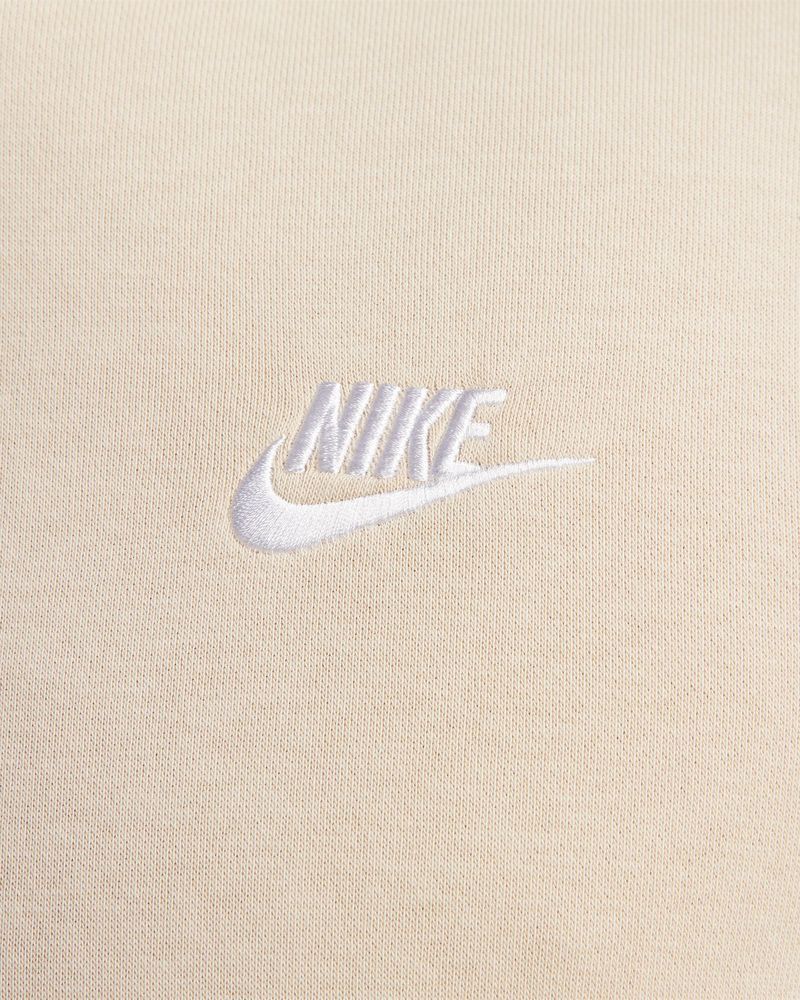 Sweat à capuche Nike Sportswear Club Fleece Beige & Blanc pour femme