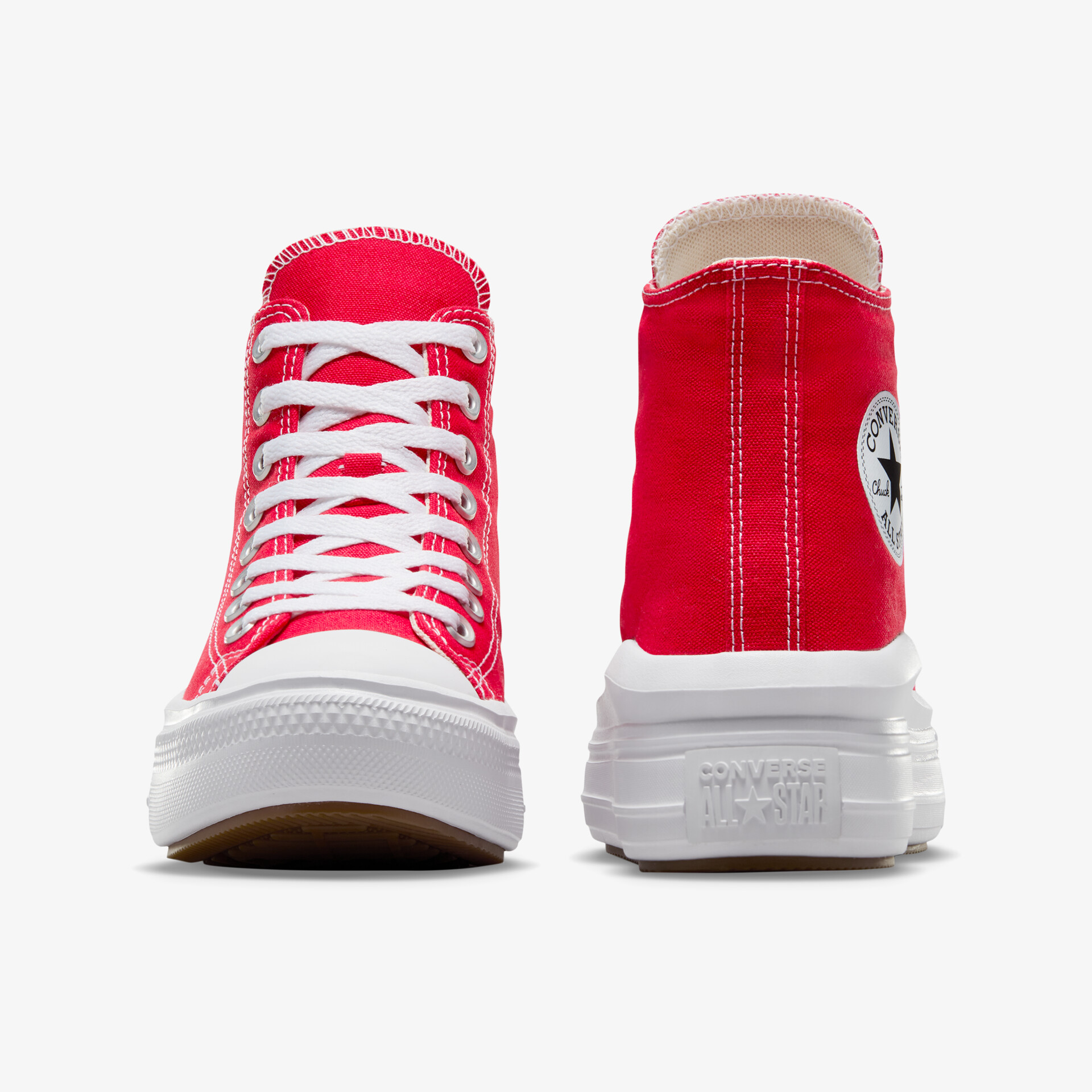 CONVERSE Unisex Plateau Sneaker rot