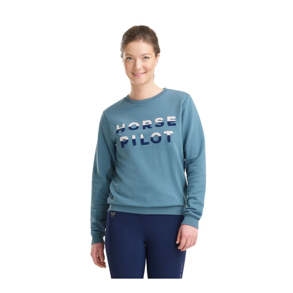 Horse Pilot TEAM SWEAT-SHIRT - Sweat Femme cloudy blue