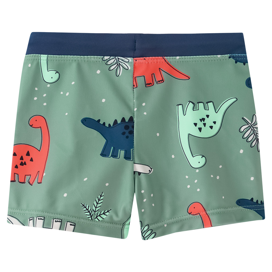 Topomini Baby Badehose mit Dino-Motiven oliv