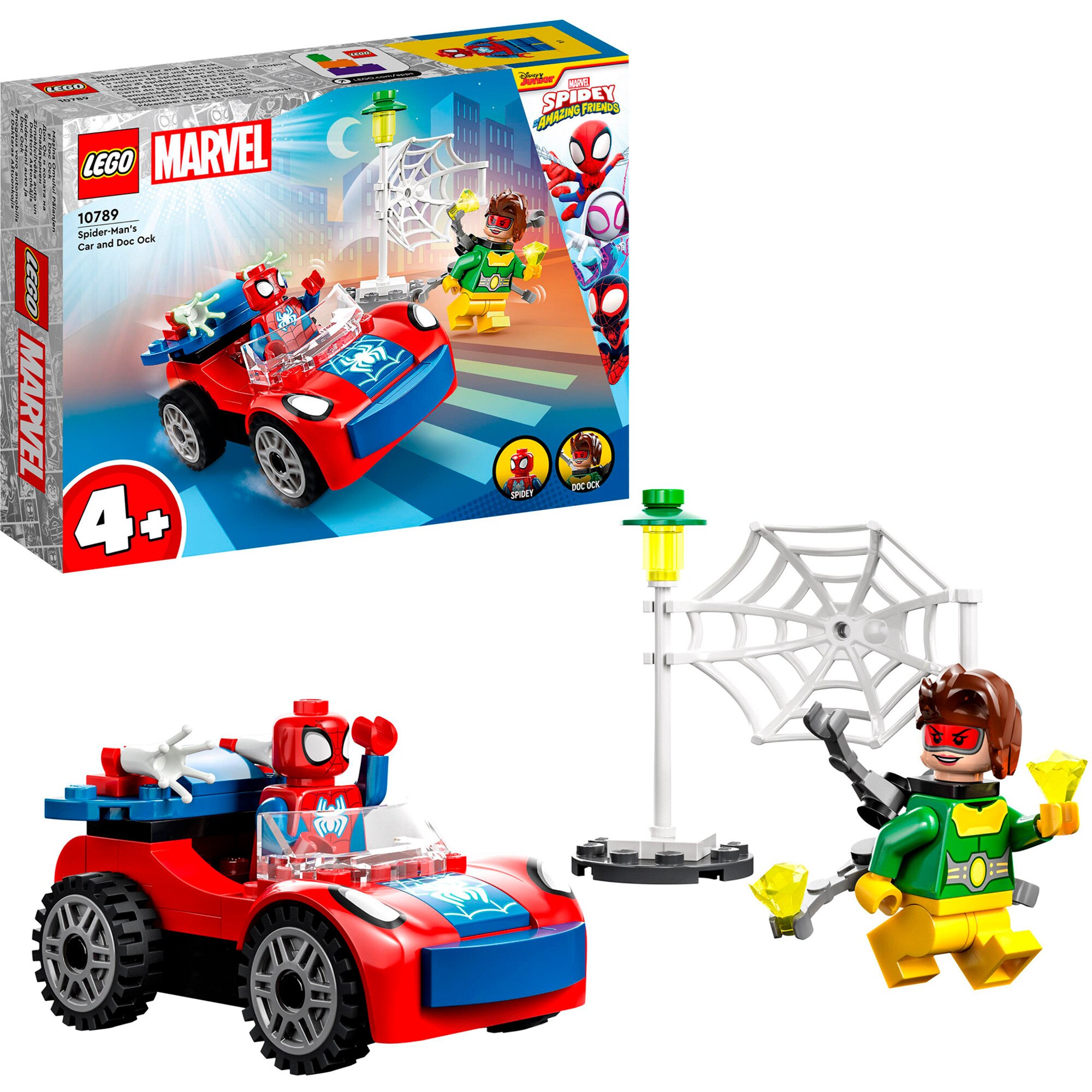 LEGO Konstruktionsspielzeug Marvel Spidey und seine Super-Freunde Spider-Mans Auto und Doc Ock