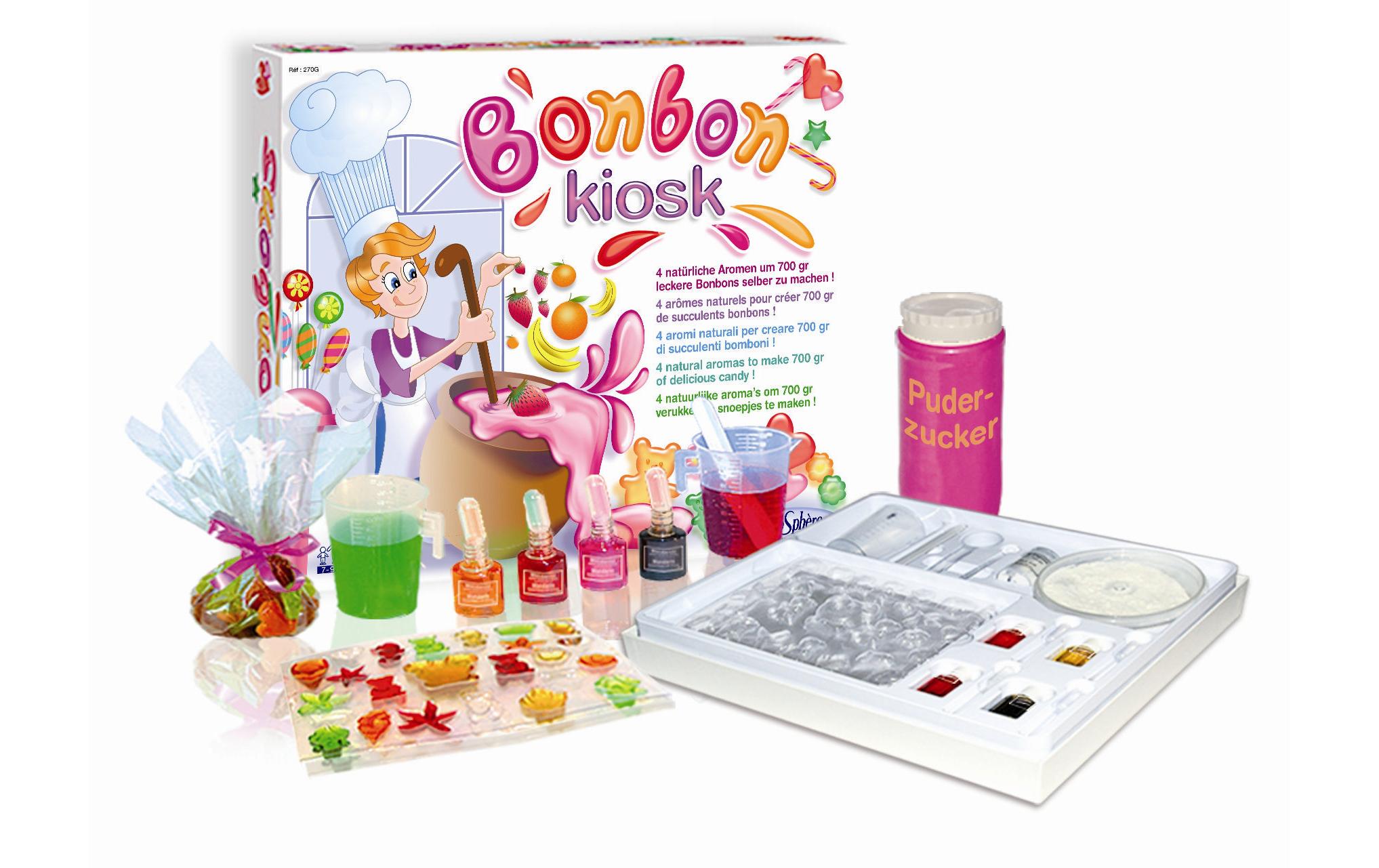 Experimentierkasten Bonbon-KioskKreieren Sie mit Ihrem Kind süsse und bunte Bonbons