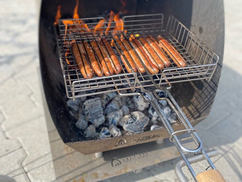 Magma RVS tuinhaard set