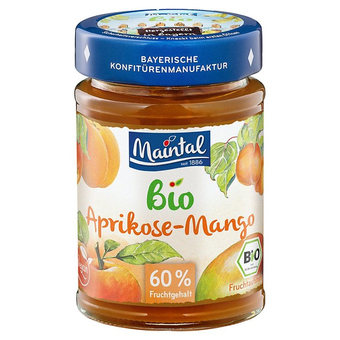 MAINTAL Bio-Fruchtaufstrich 210 g, Aprikose-Mango