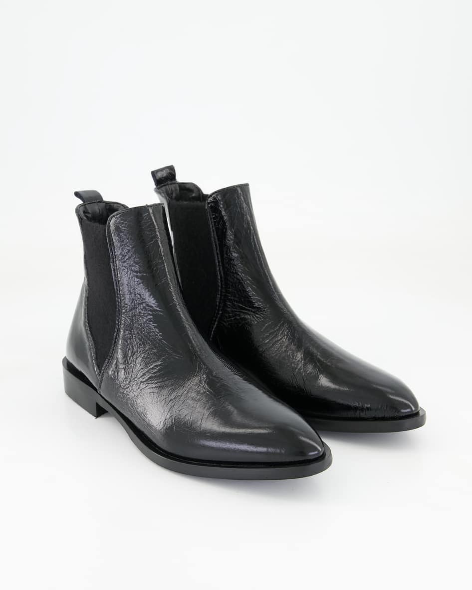 George Watts Elettra Chelsea Boots in Schwarz