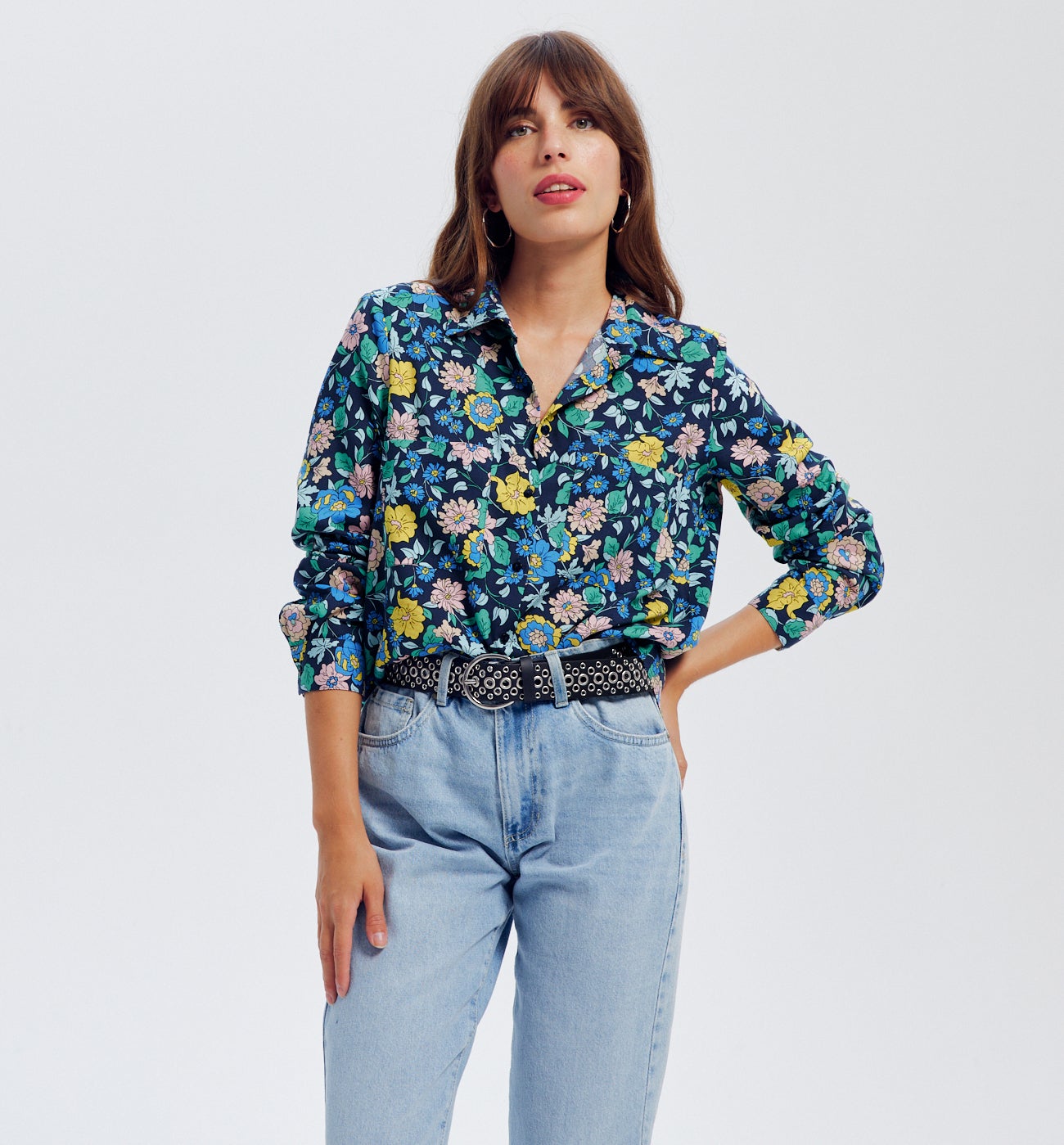 Chemise imprimée Femme - Imprimé marine