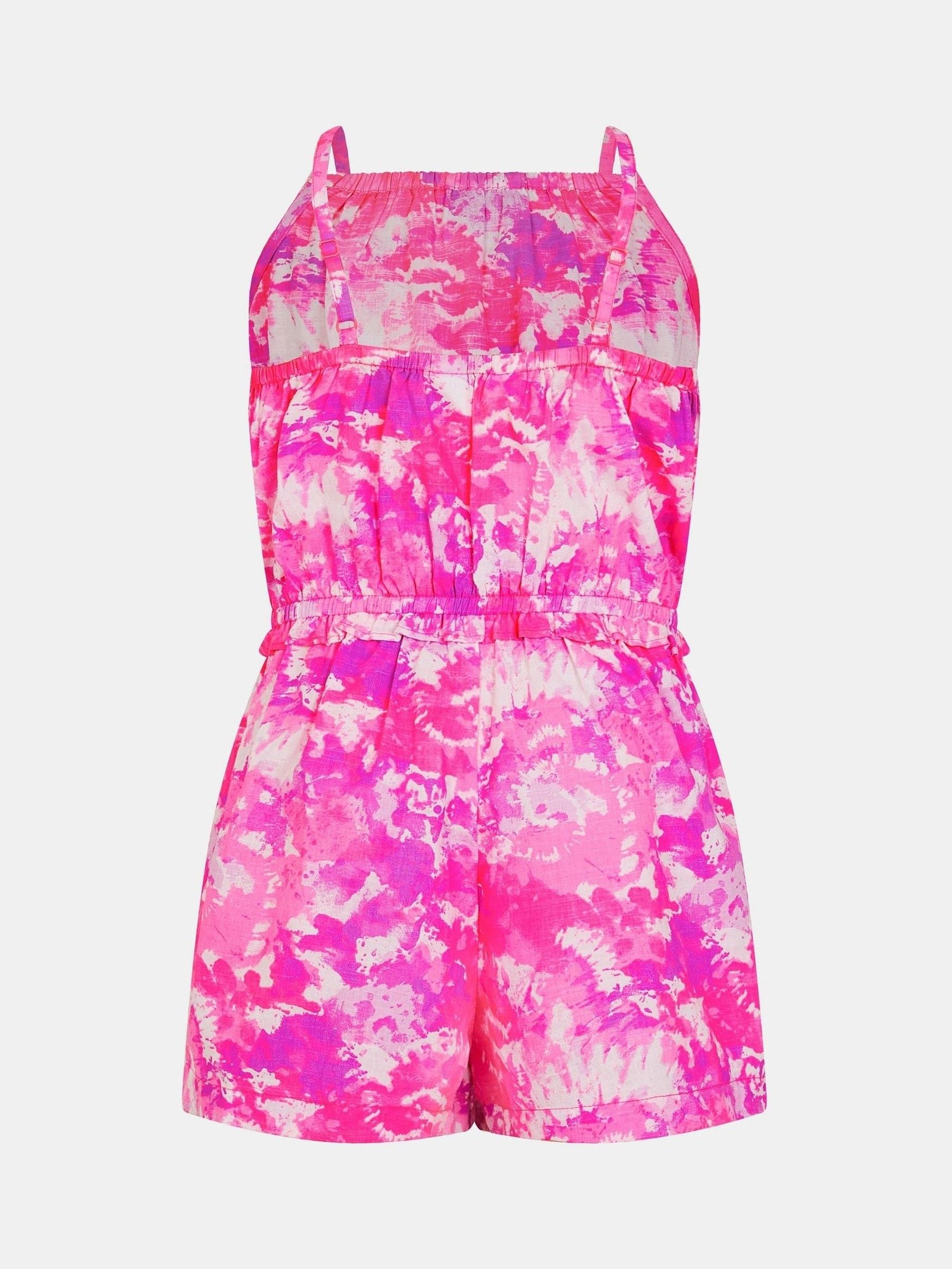 Angels By Accessorize Girls Tie Dye Strappy Playsuit