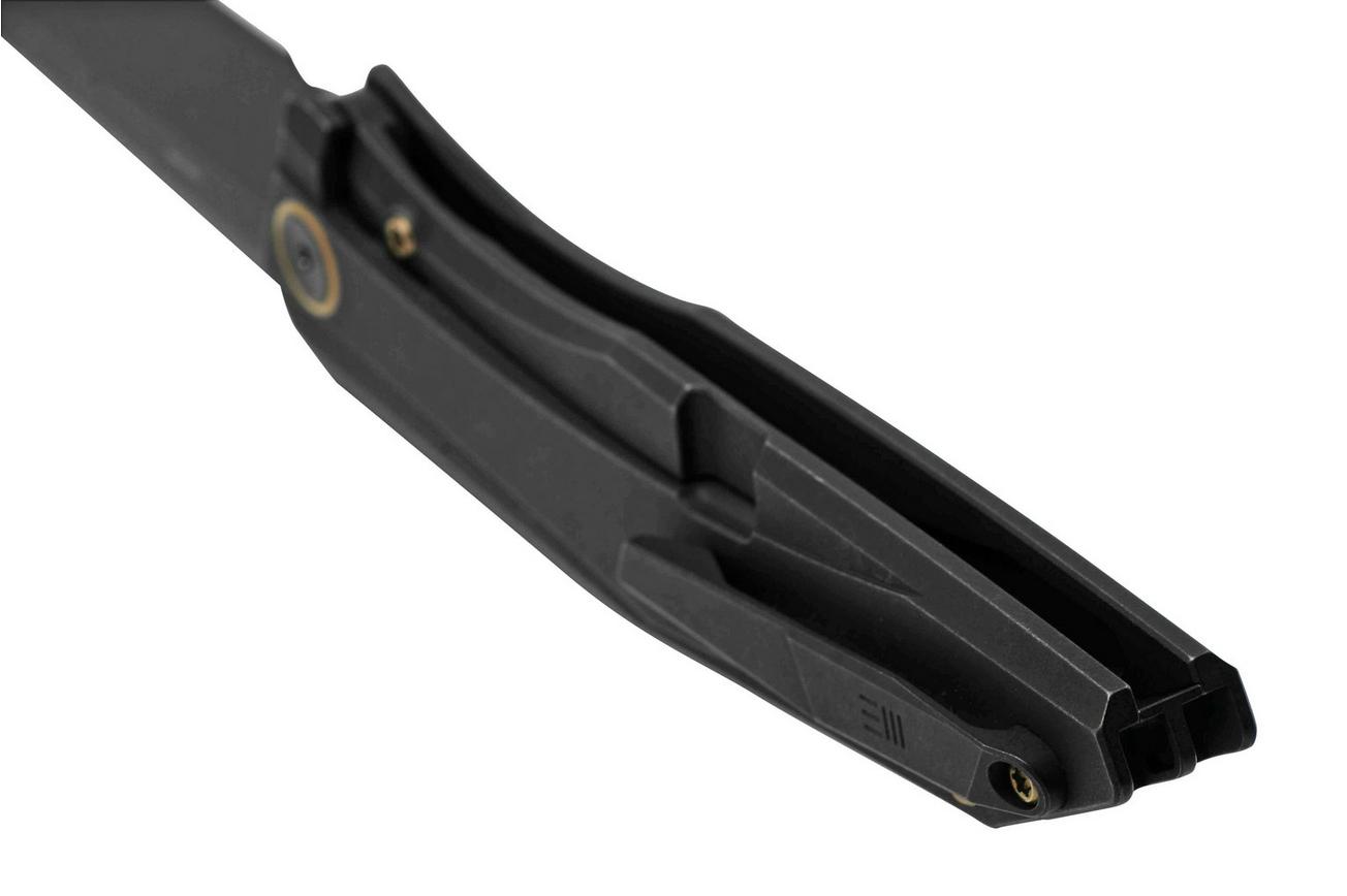WE Knife Cybernetic WE22033-1 Black Titanium Handle, Black Stonewashed Limited Edition, zakmes