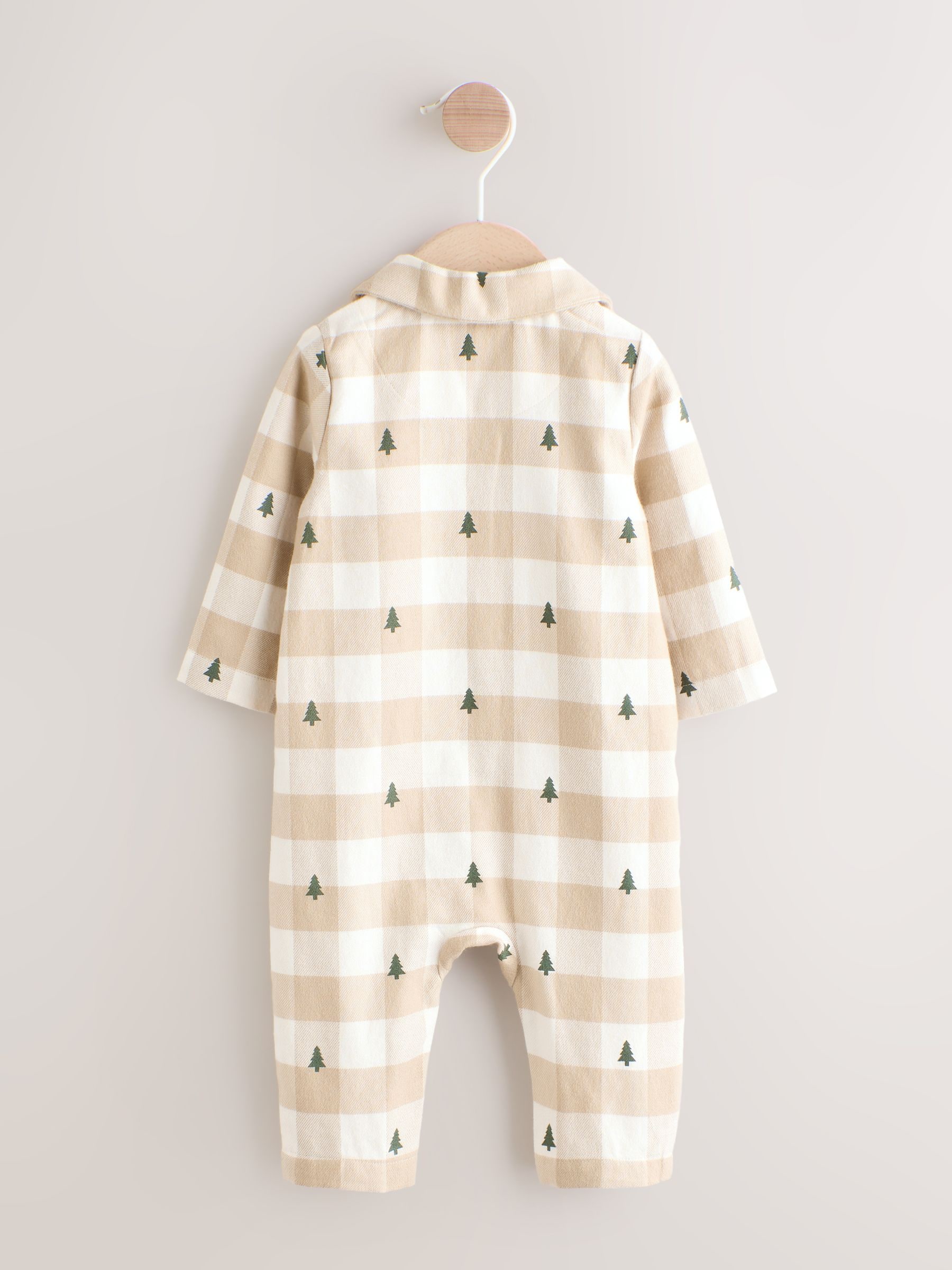 Neutraal geruit - Matching Family - Kerstpyjama (0mnd -3jr)