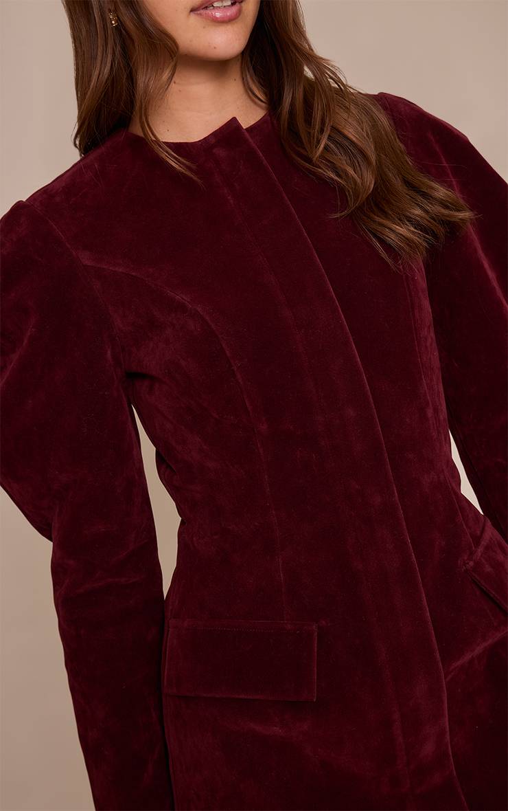 Prune Robe Blazer Zippée En Synthétique