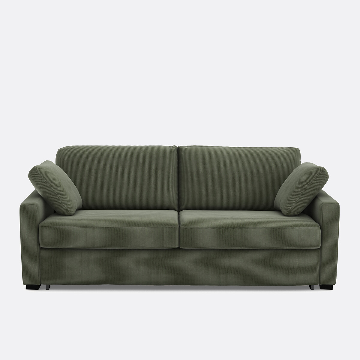 LA REDOUTE INTERIEURS<br>Sofá cama de veludo fino, espuma, Timor