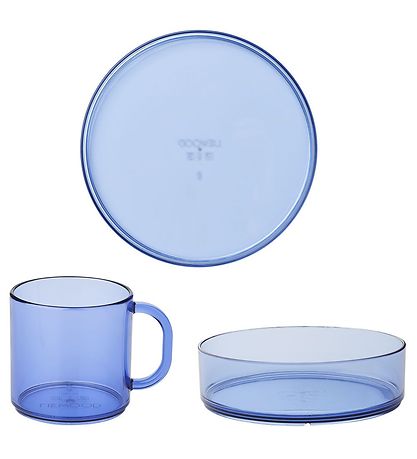 Liewood Spises?t - Tritan - Siva - 3 Dele - Surf Blue