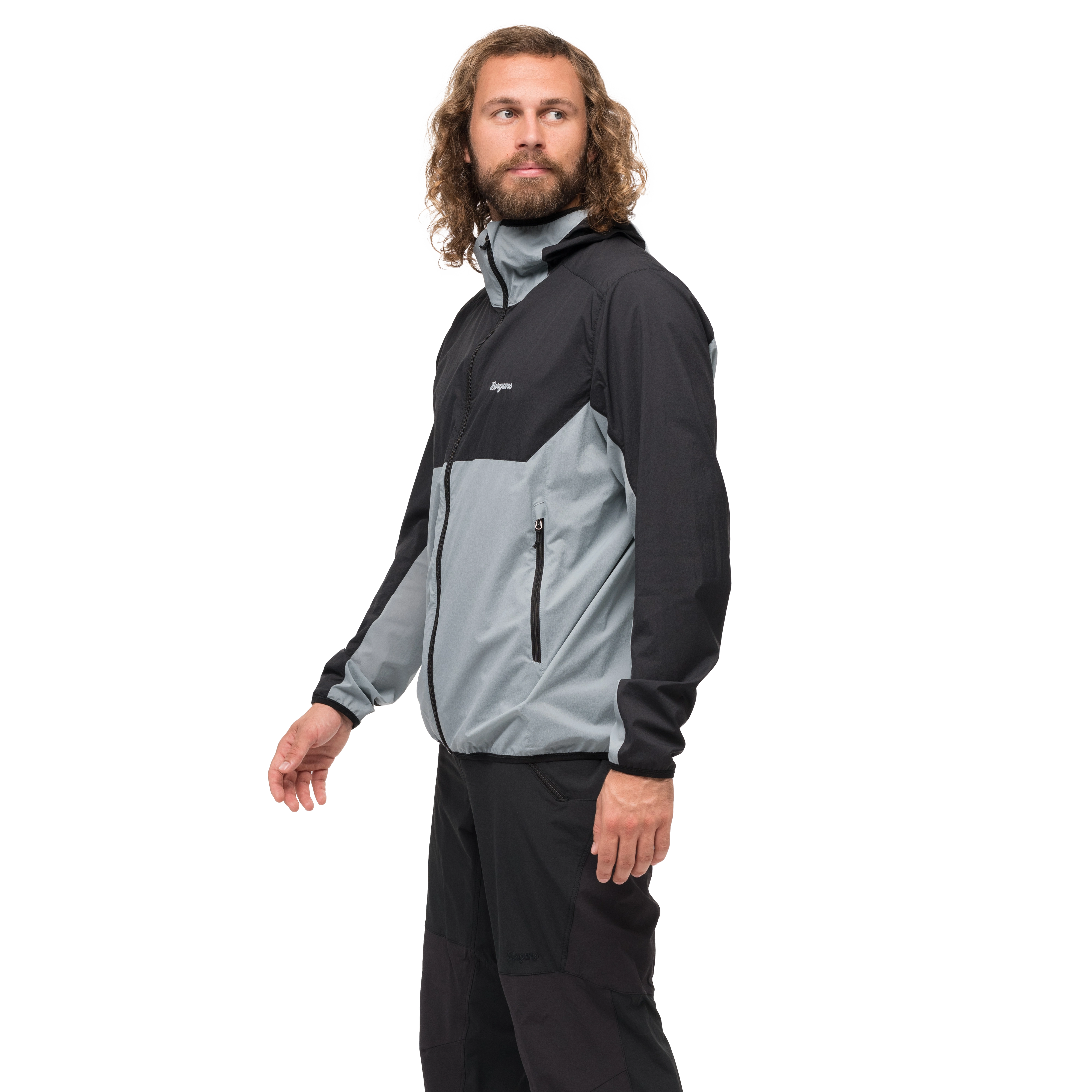 Vaagaa Windbreaker Jacket Men Husky Blue / Black