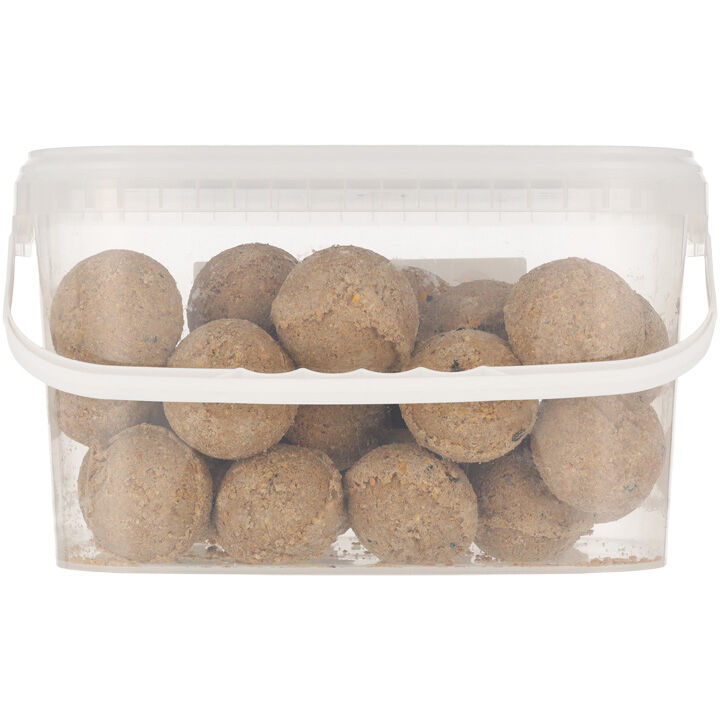 Welkoop - Vetbollen van Insectenvet - zonder netje  - Tuinvogelvoer - 30 Stuks - insecten