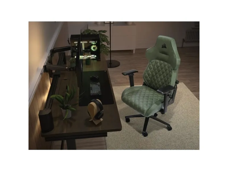 CORSAIR TC500 LUXE - Spillestol - armstøtter - T-formet - vippe - drejeled - tekstil - sherwood
