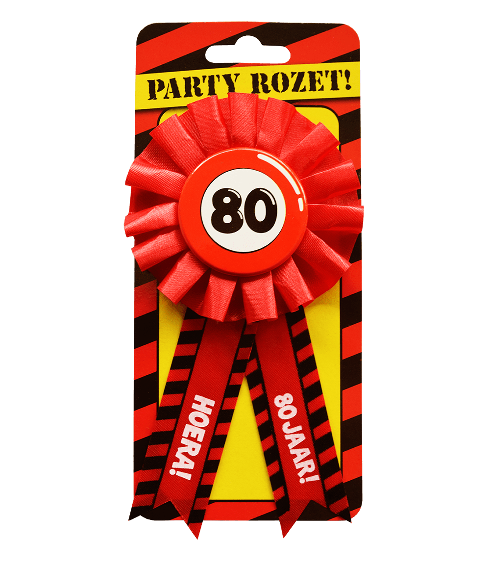 Rozet Hoera 80 Jaar Hoera