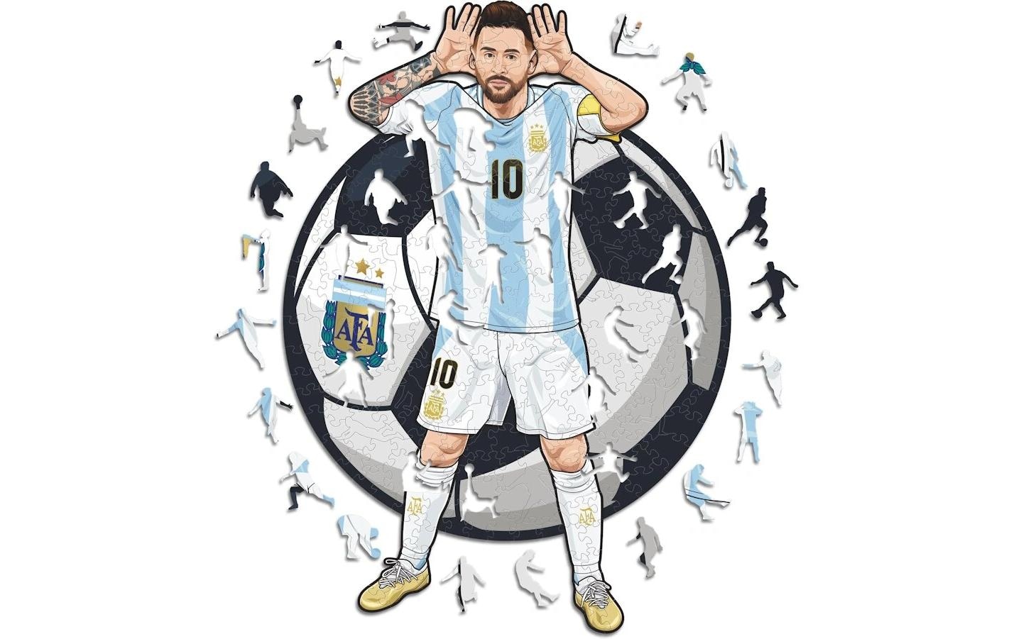 Puzzle »Iconic Lionel Messi (Argentina)« Holzart: Birke (Herkunftsland: China)