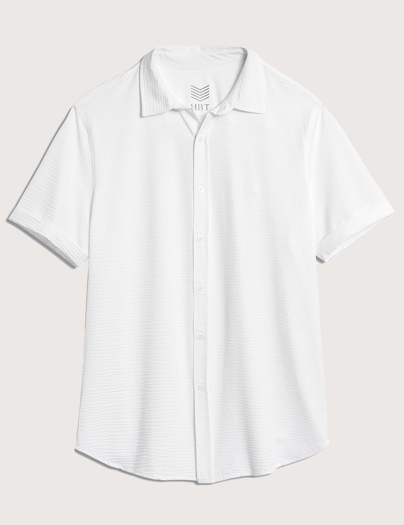HBT WAFFLE | MARCELLO CHEMISE HOMME BLANCHE