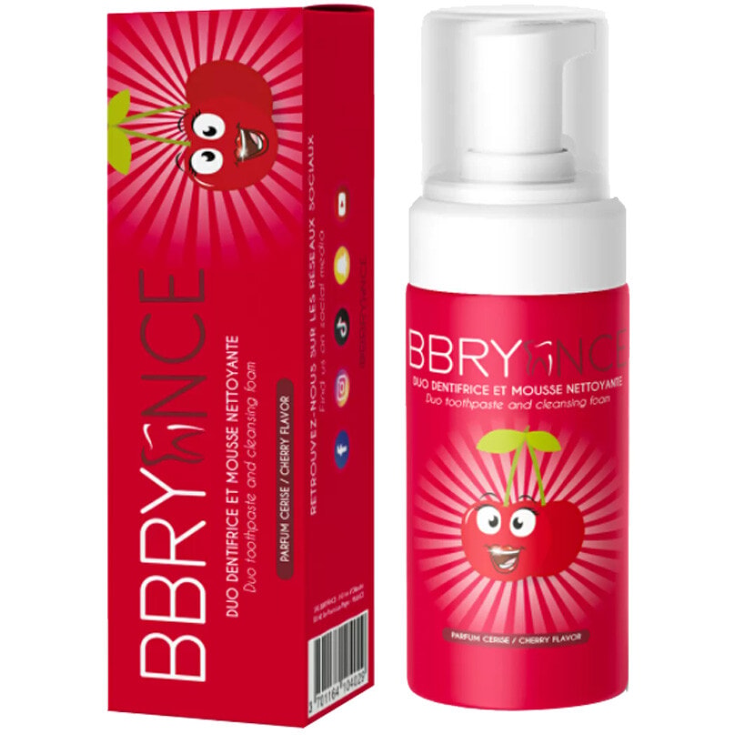 Dentifrice mousse blancheur - Cerise - 50 ml