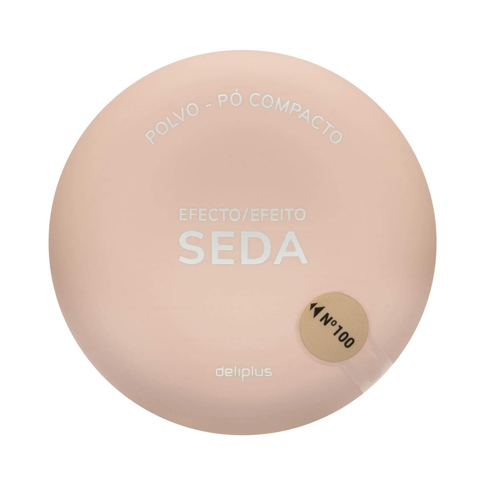 Poudre compacte perfectrice effet soie Deliplus 100, beige clair