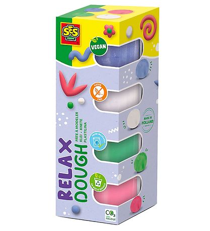 SES Creative Knete - 4x90 g - Relax