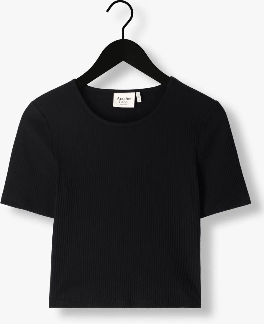 ANOTHER LABEL zwarte another label top elyne t-shirt s/s