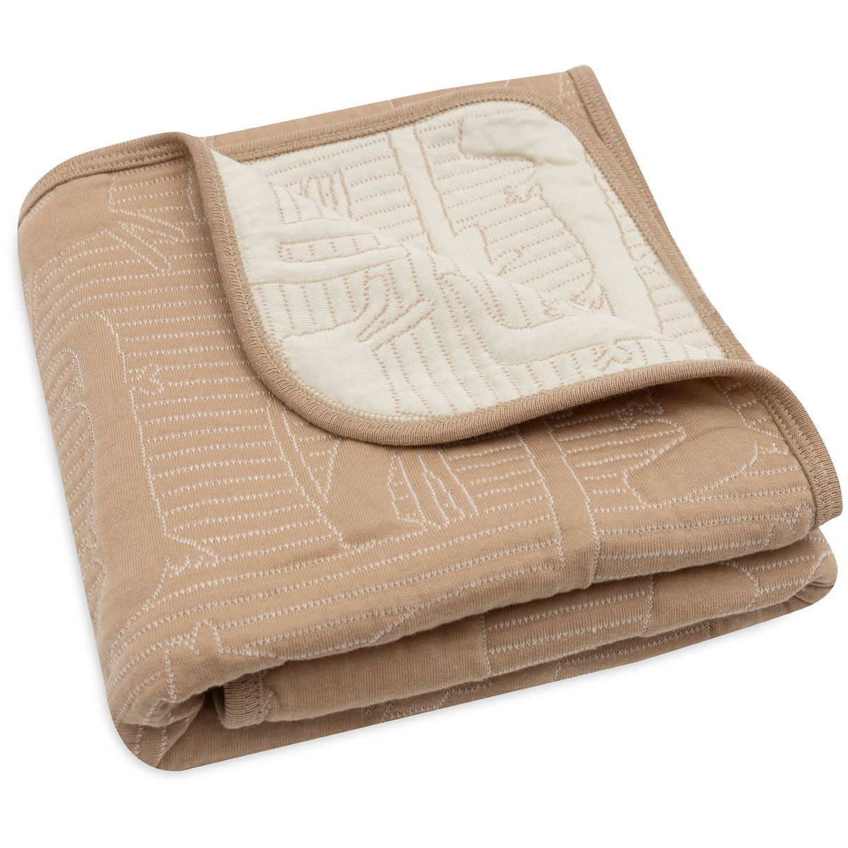 JolleinJollein   Decke Jersey Jungle Jambo biscuit-oatmeal 75x100cm