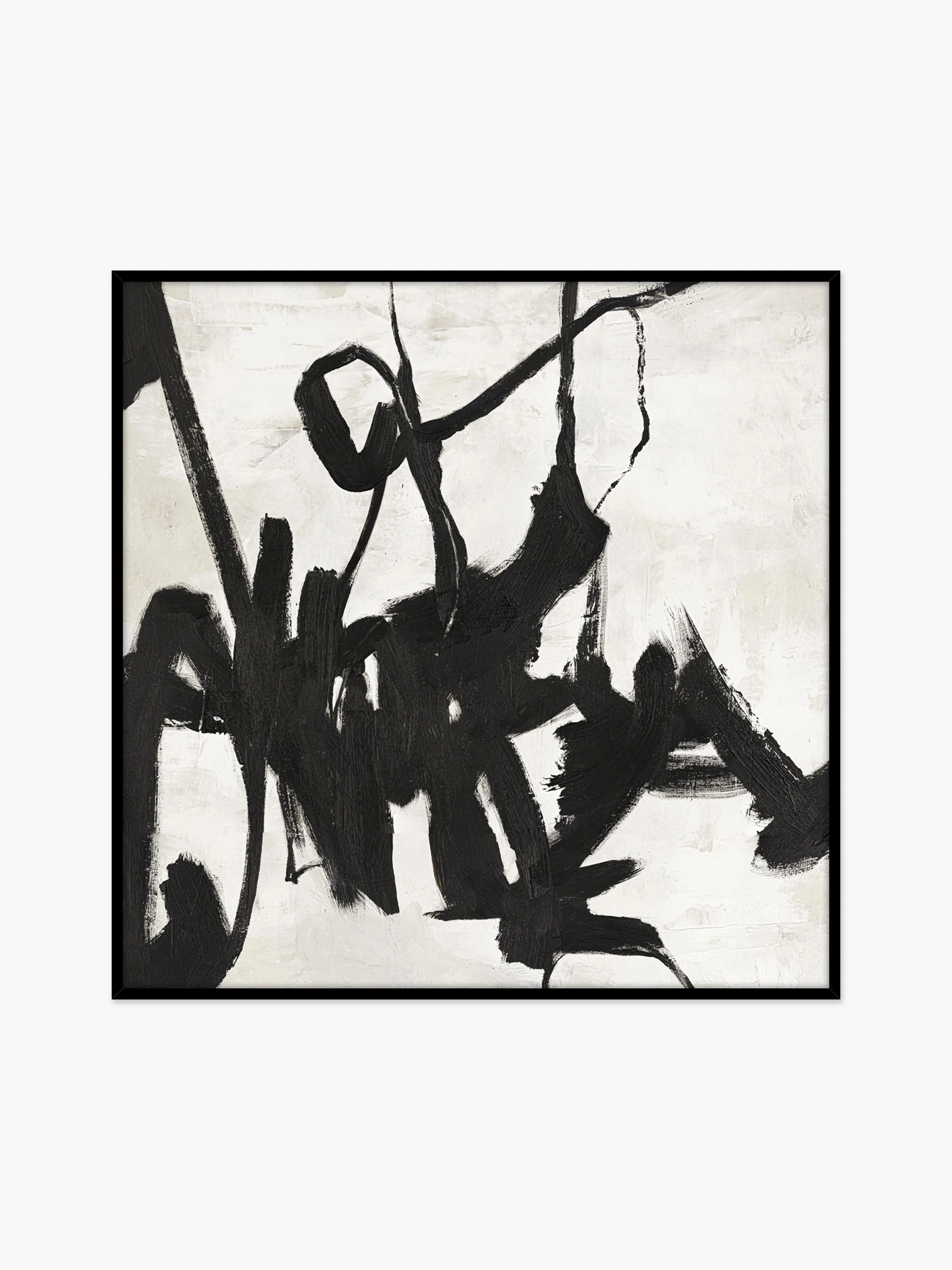 Handgeschilderd ingelijst canvas Playblack