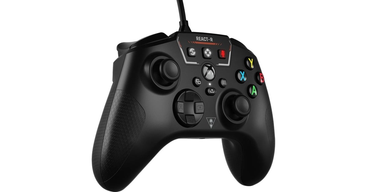 Turtle BeachREACT-R Controller  (Zwart, Xbox Series X, Xbox Series S, Xbox One, PC)