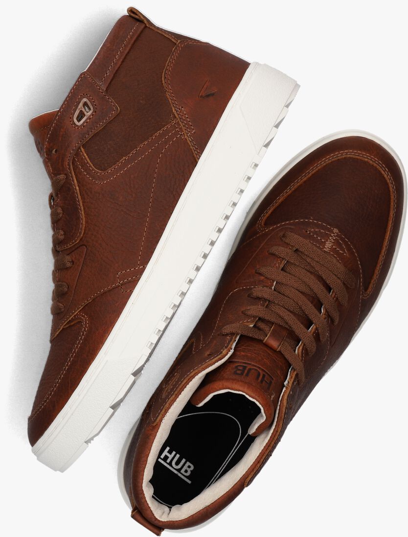 HUB cognac hub hoge sneaker nevada