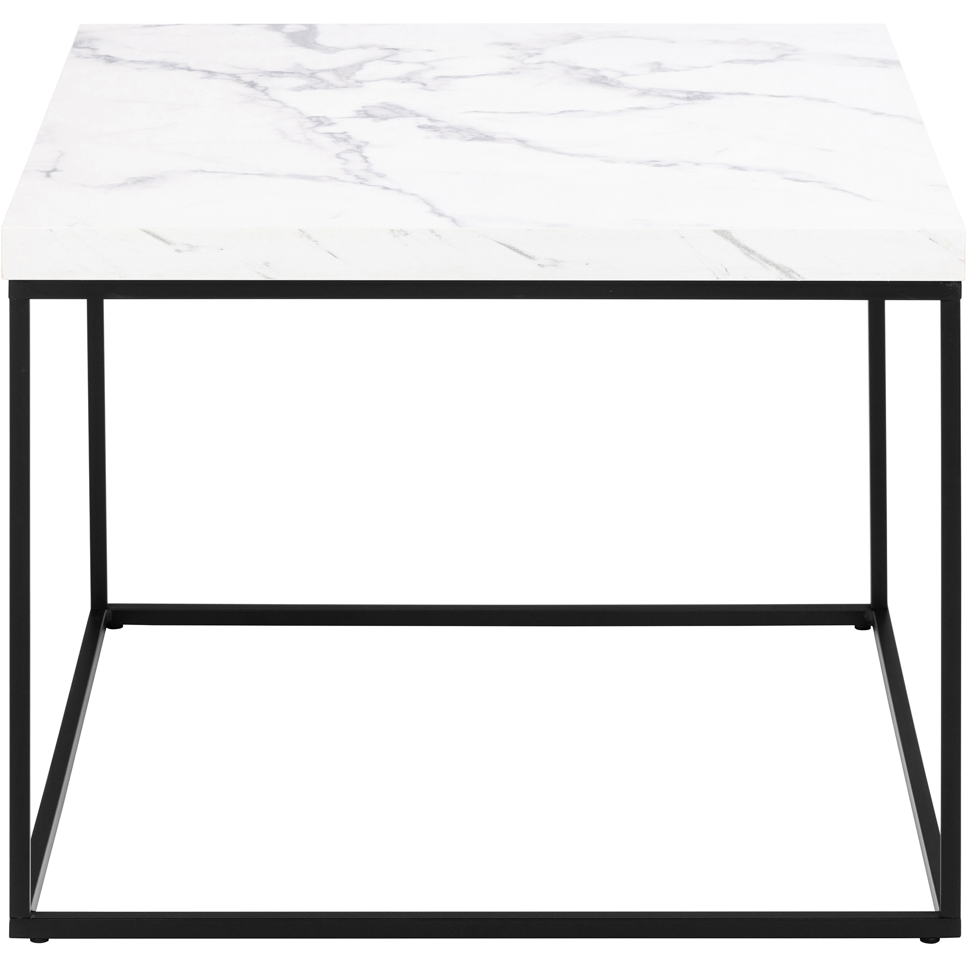 Couchtisch BAROSSA - weiß-schwarz - 60 cm