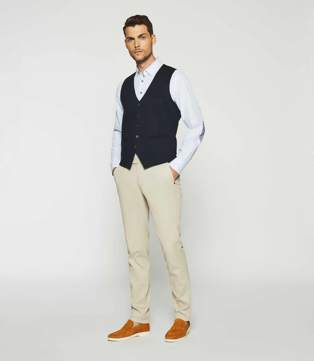Gilet casual marine
