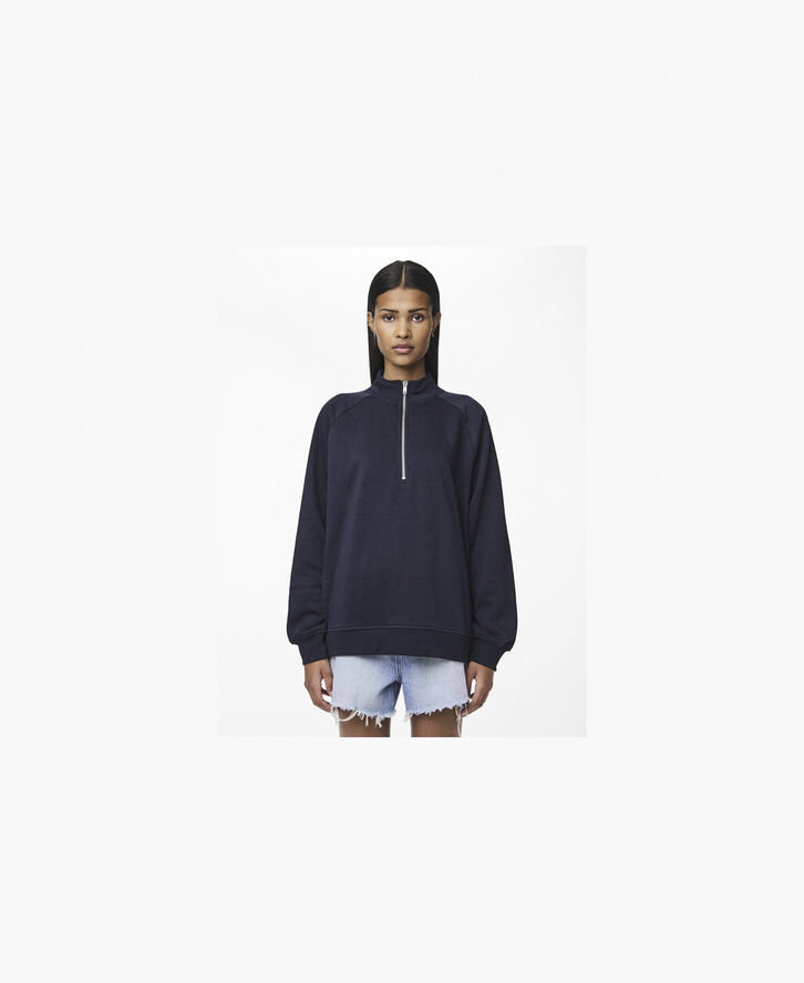 Pieces PCCHILLI LS HALF ZIP SWEAT NOOS BC Sky captain