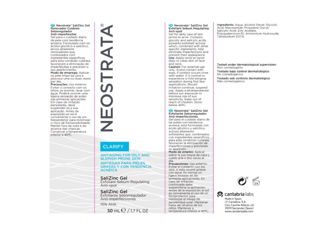 GEL NEOSTRATA CLARIFY SALIZINC 50ML