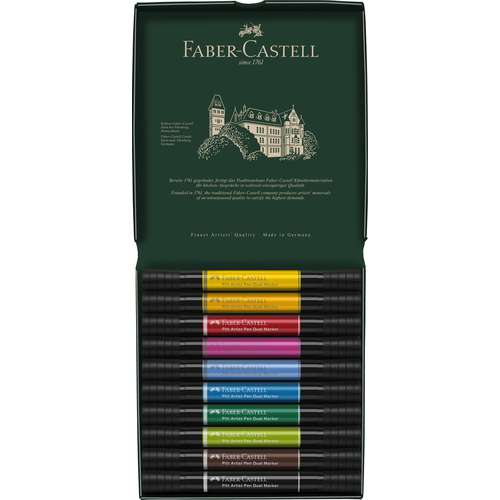 FABER-CASTELL Pitt Artist Pen Dual Marker im Kartonetui