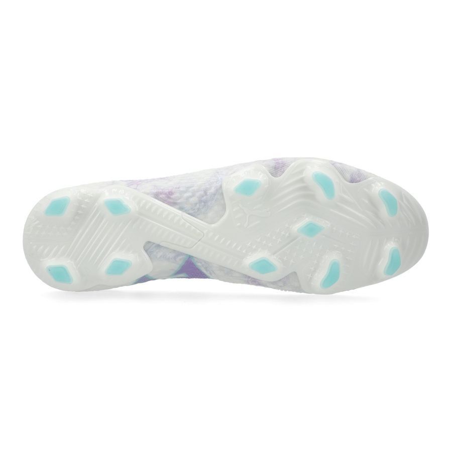 PUMA Future 7 Ultimate FG/AG Brilliance - Blanc/Noir/Spring Lavender Femme ÉDITION LIMITÉE