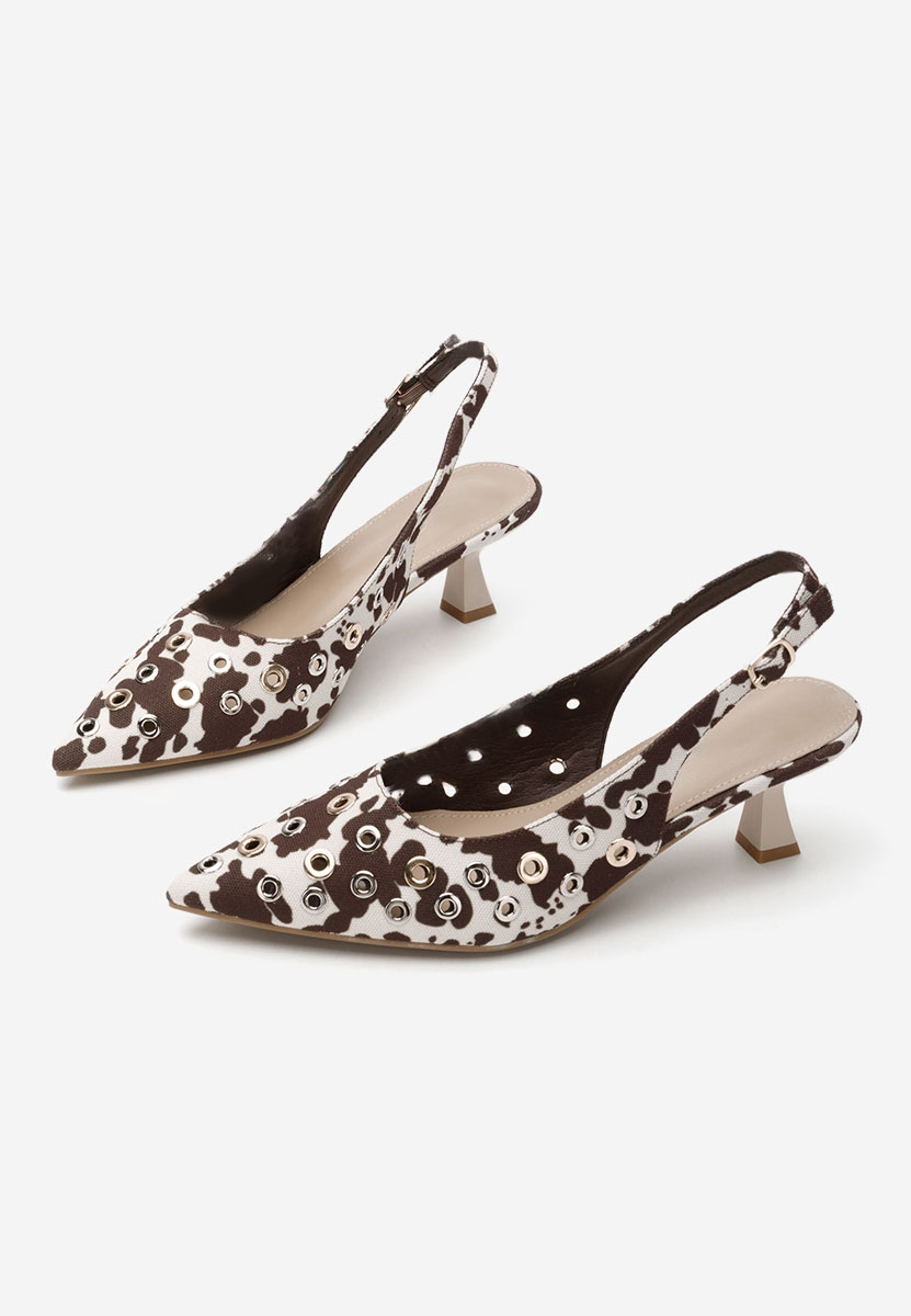Chaussures slingback bruns Laedi