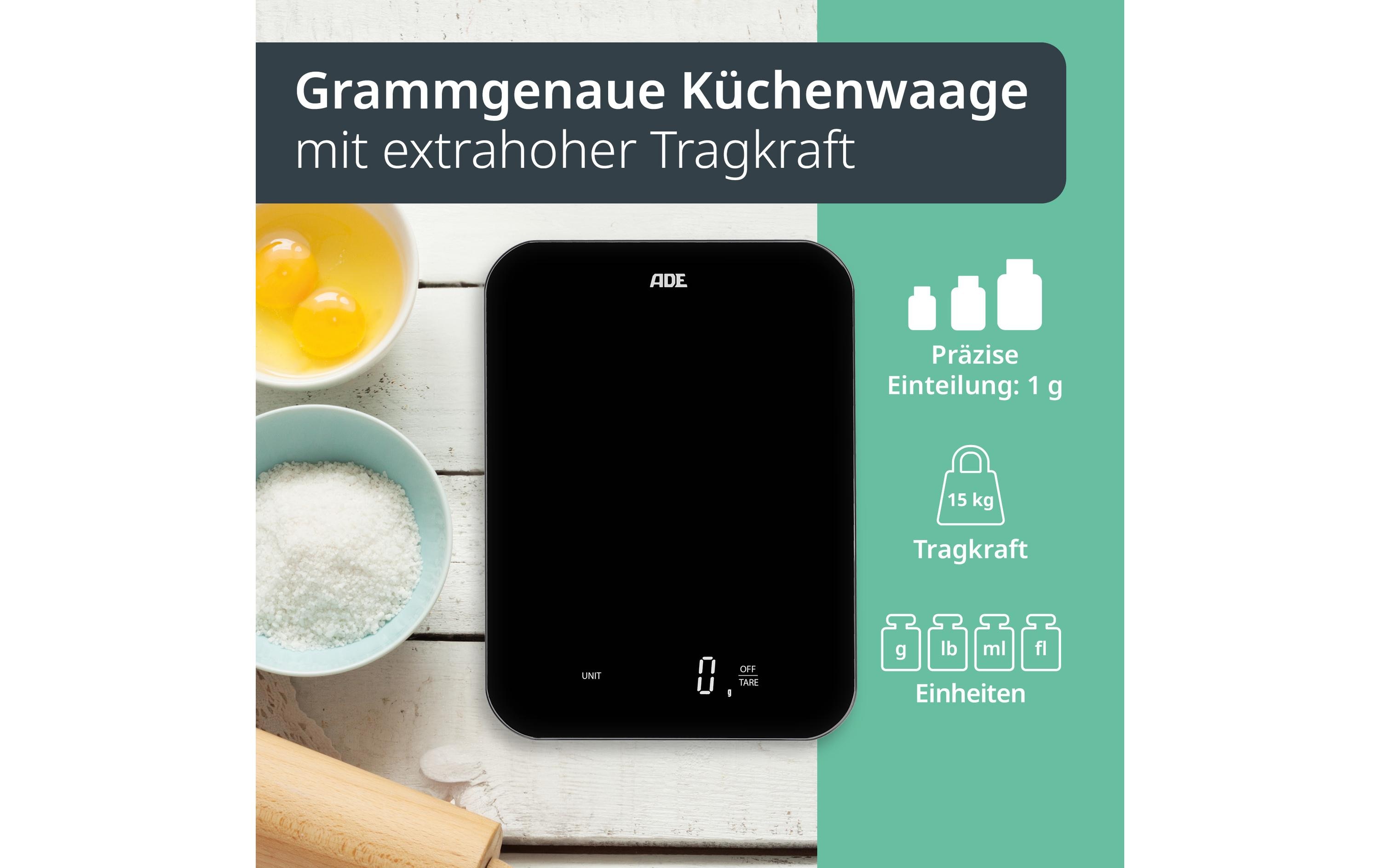 Küchenwaage Tessa SchwarzDigitale Küchenwaage