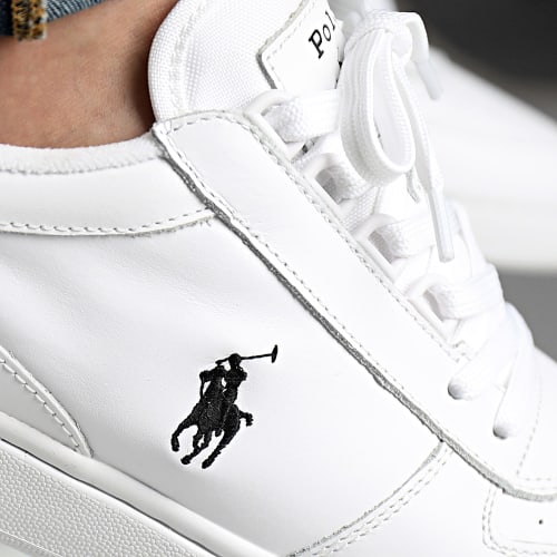 Baskets Polo Court Blanc Noir