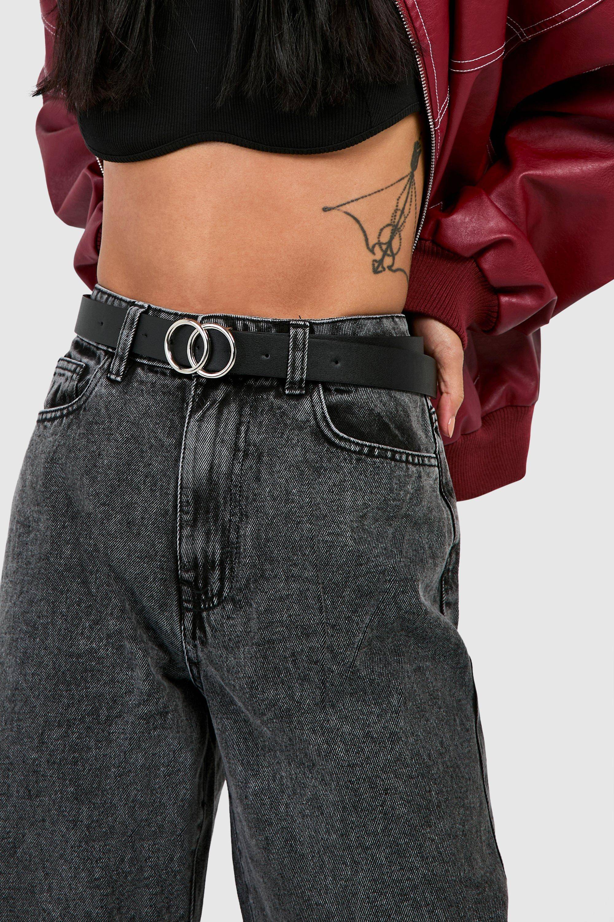 boohoo synthétique Ceinture Boyfriend à Double Anneau en synthétique
