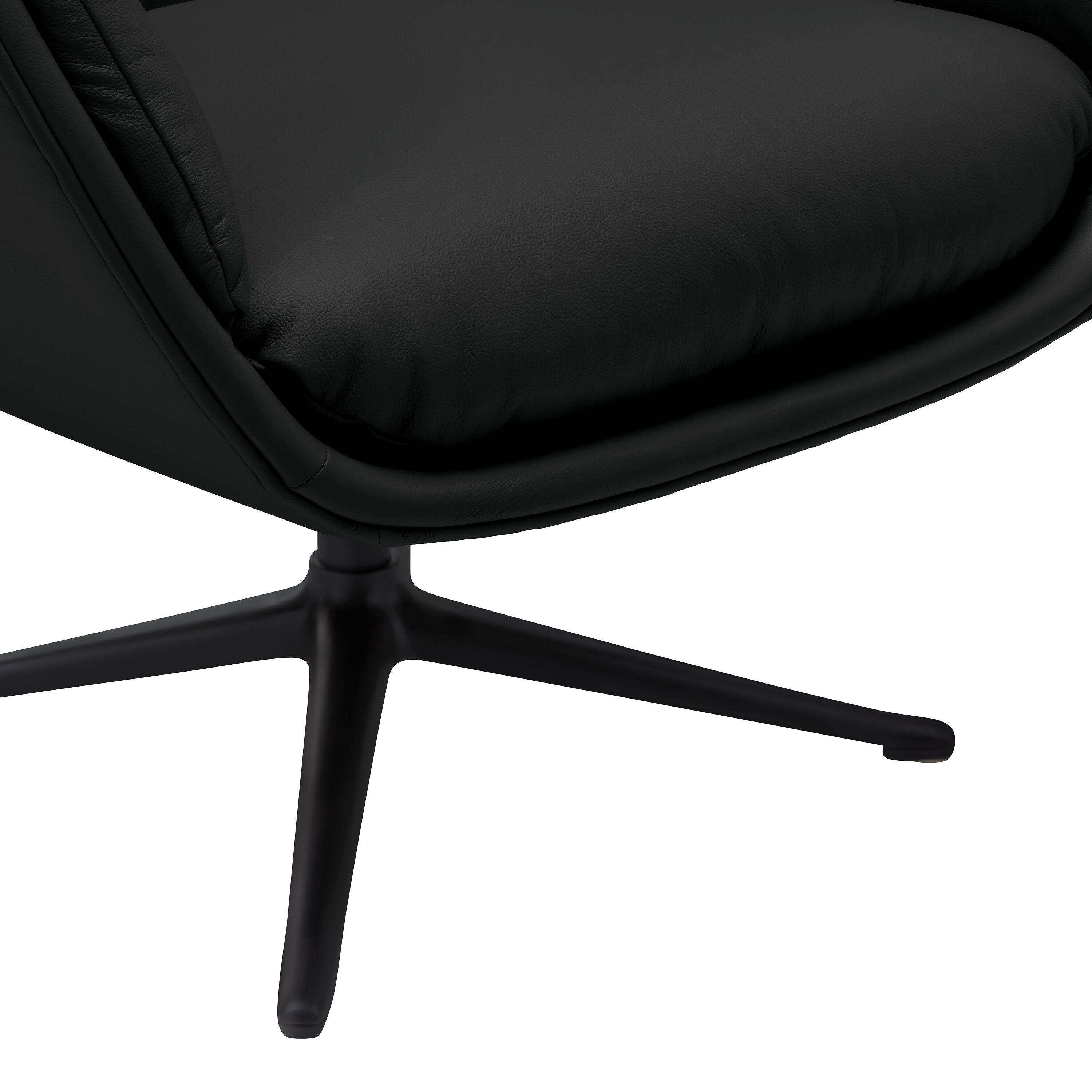 ANDRES Sessel - Schwarz / B: 83.0 cm x T: 94.0 cm x H: 97.0 cm