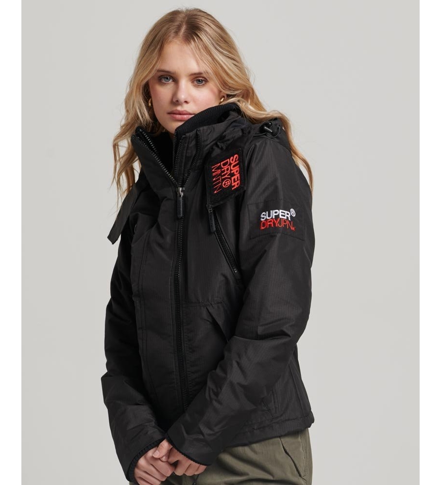 Jaqueta corta-vento Superdry Mountain SD-Windcheater, preta