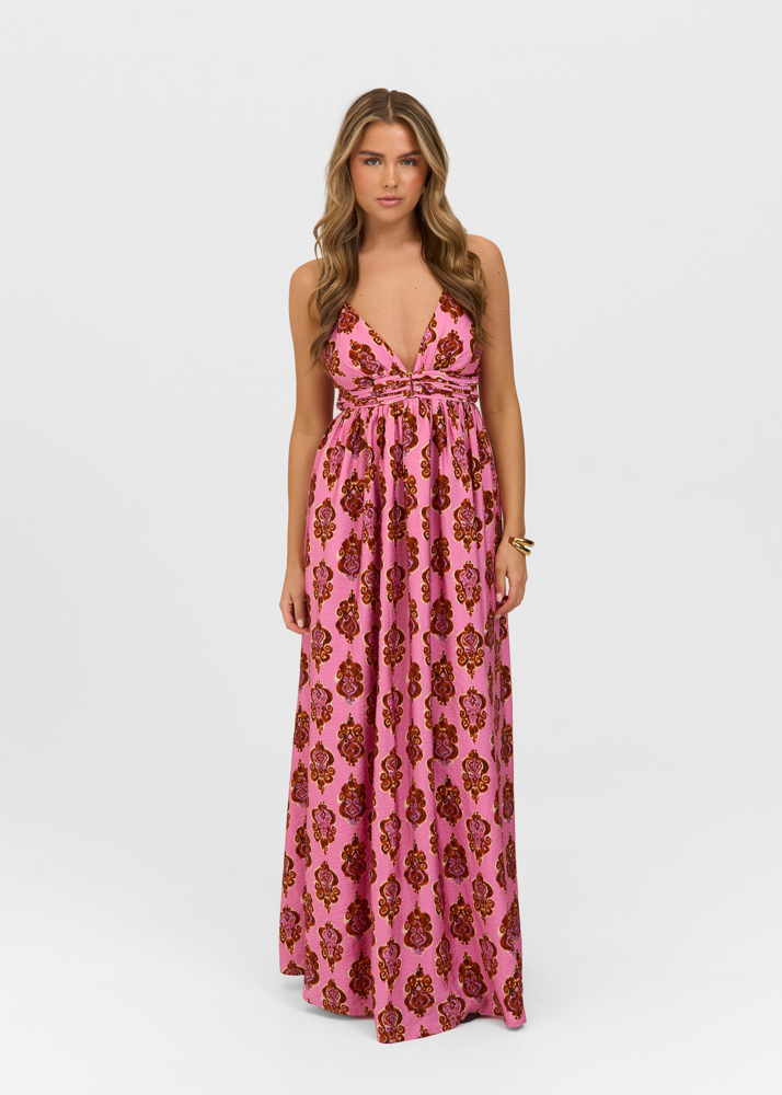Bobbie jurk roze