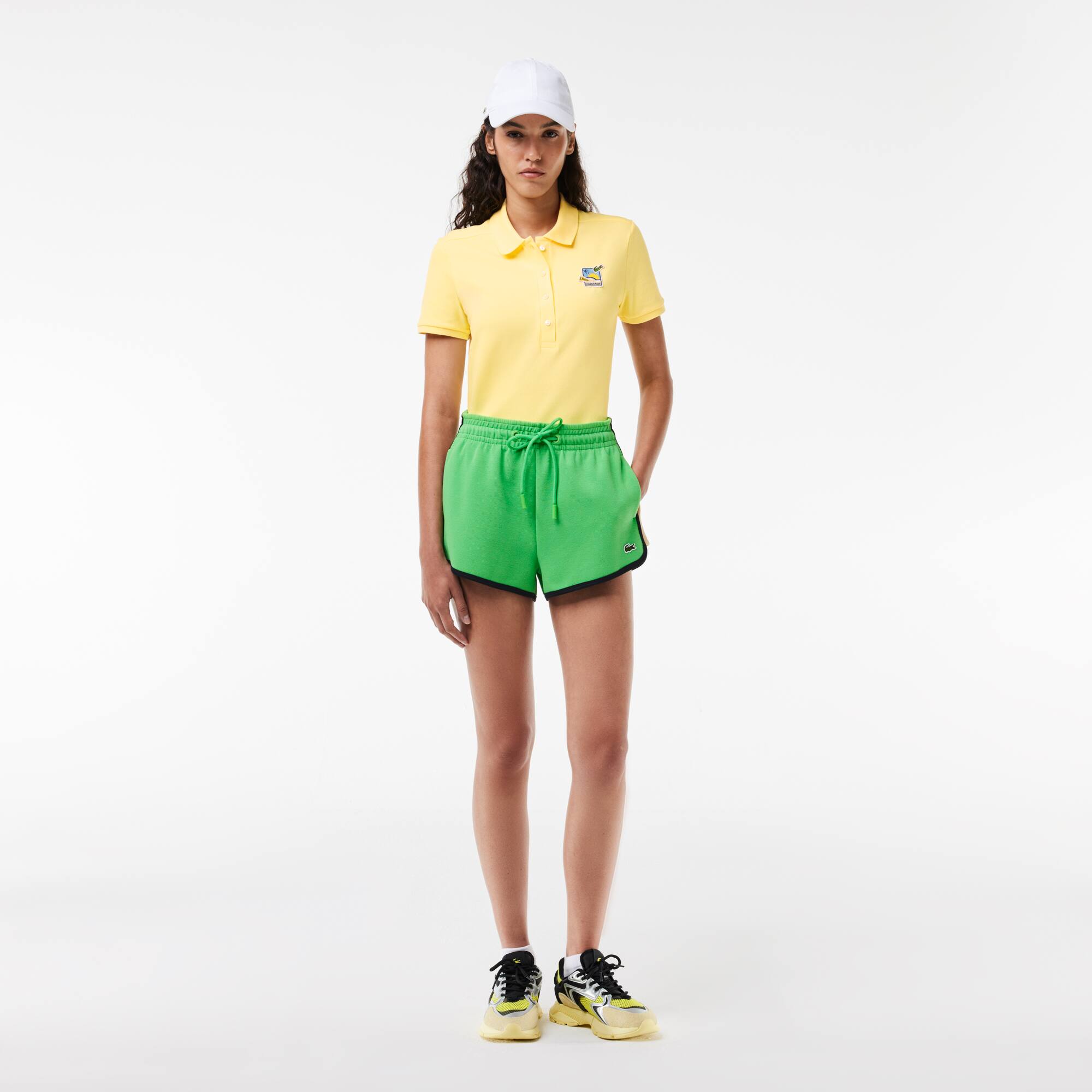 Polo slim fit édition Club Med Manches Courtes - Jaune - Lacoste - Femme